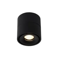 Lucide YUMIKO - Plafondspot - Ø 7,8 cm - LED Dimb. - 1x10W 2700K - Zwart Lucide