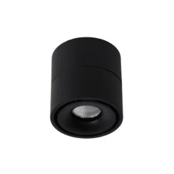 Lucide YUMIKO - Plafondspot - Ø 7,8 cm - LED Dimb. - 1x10W 2700K - Zwart Lucide