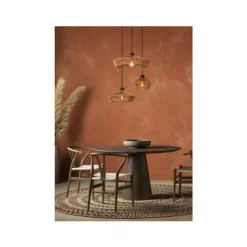 Lucide YUNKAI Hanglamp-Nature.-Ø60-3xE27-60W-Papier