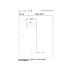 Lucide YUNKAI Vloerlamp-Nature.-Ø40-1xE27-60W-Papier