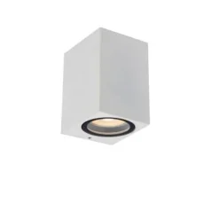 Lucide ZARO - Wandspot Buiten - 1xGU10 - IP44 - Wit