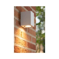 Lucide ZARO - Wandspot Buiten - 1xGU10 - IP44 - Wit