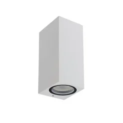 Lucide ZARO - Wandspot Buiten - 2xGU10 - IP44 - Wit