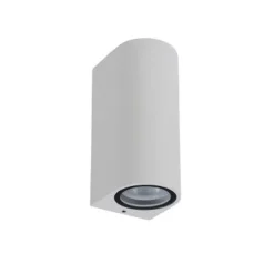 Lucide ZARO - Wandspot Buiten - 2xGU10 - IP44 - Wit