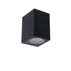 Lucide ZARO - Wandspot Buiten - 1xGU10 - IP44 - Zwart