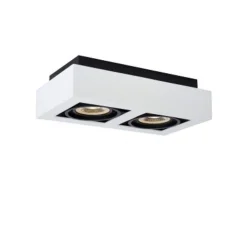 Lucide ZEFIX Plafondspot 2x Gu10/12W DTW Wit