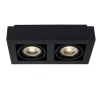 Lucide ZEFIX Plafondspot 2x Gu10/12W DTW Zwart