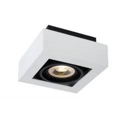 Lucide ZEFIX Plafondspot 1x Gu10/12W DTW Wit