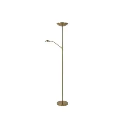 Lucide ZENITH - Leeslamp - Ø 25,4 cm - LED Dimb. - 3000K - Mat Goud / Messing