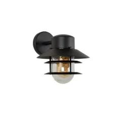 Lucide ZICO - Wandlamp Buiten - Ø 21,8 cm - 1xE27 - IP44 - Zwart