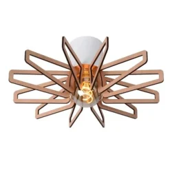 Lucide ZIDANE - Plafonnière - Ø 45 cm - 1xE27 - Wit