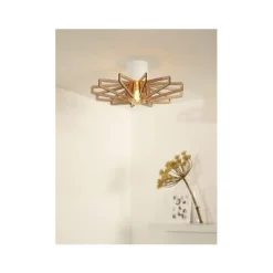 Lucide ZIDANE - Plafonnière - Ø 45 cm - 1xE27 - Wit