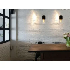 Lucide ZINO - Hanglamp - Ø 10 cm - 1xE27 - Zwart