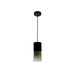 Lucide ZINO - Hanglamp - Ø 10 cm - 1xE27 - Zwart