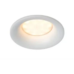 Lucide ZIVA Inbouwspot Rond GU10/5W IP44 Ø8.5cm Wit