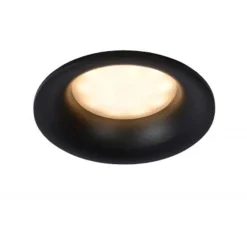 Lucide ZIVA Inbouwspot Rond GU10/5W IP44 Ø8.5cm Zwart