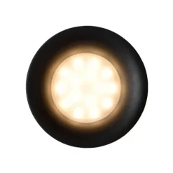 Lucide ZIVA Inbouwspot Rond GU10/5W IP44 Ø8.5cm Zwart