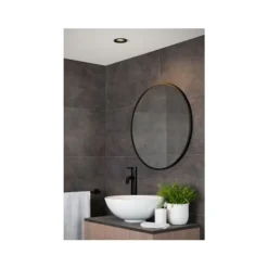 Lucide ZIVA Inbouwspot Rond GU10/5W IP44 Ø8.5cm Zwart