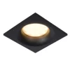 Lucide ZIVA Inbouwspot Vierkant GU10/5W IP44 Ø8.5cm Zwa