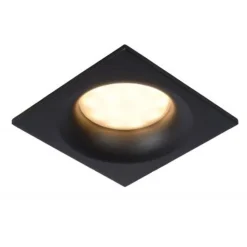 Lucide ZIVA Inbouwspot Vierkant GU10/5W IP44 Ø8.5cm Zwa