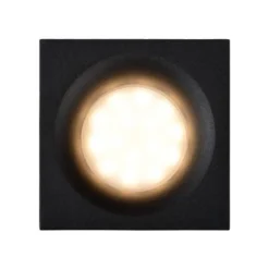 Lucide ZIVA Inbouwspot Vierkant GU10/5W IP44 Ø8.5cm Zwa