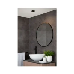 Lucide ZIVA Inbouwspot Vierkant GU10/5W IP44 Ø8.5cm Zwa