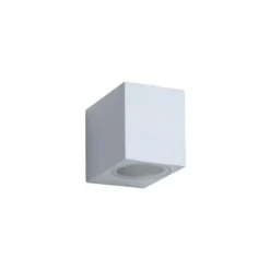 Lucide ZORA-LED - Wandspot Buiten - LED Dimb. - GU10 - 1x5W 3000K - IP44 - Wit Lucide