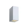 Lucide ZORA-LED - Wandspot Buiten - LED Dimb. - GU10 - 2x5W 3000K - IP44 - Wit Lucide