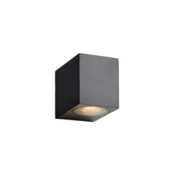 Lucide ZORA-LED Wandlicht GU10/5W L9 W6.5 H8cm Zwart