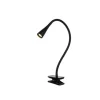 Lucide ZOZY - Klemlamp - LED Dimb. - 1x3W 3000K - 3 StepDim - Zwart