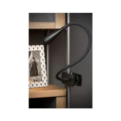 Lucide ZOZY - Klemlamp - LED Dimb. - 1x3W 3000K - 3 StepDim - Zwart