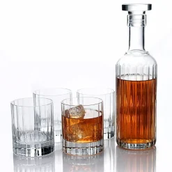 Luigi Bormioli Bach Whiskey Set 5pcs Karaf 70cl - 4x Tumbler D.o.f. 33,5cl