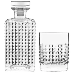 Luigi Bormioli Mixology Whiskey Set 5pcs Karaf 75cl - 4x Tumbler D.o.f. 38cl