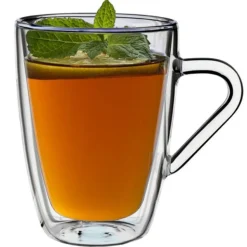 Luigi Bormioli Thermic Glass Koffieglas Mug 32cl Set2 Dubbelwandig - Met Oor