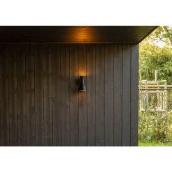 Lutec BRUND Wandlamp Mat Zwart GU10 30W