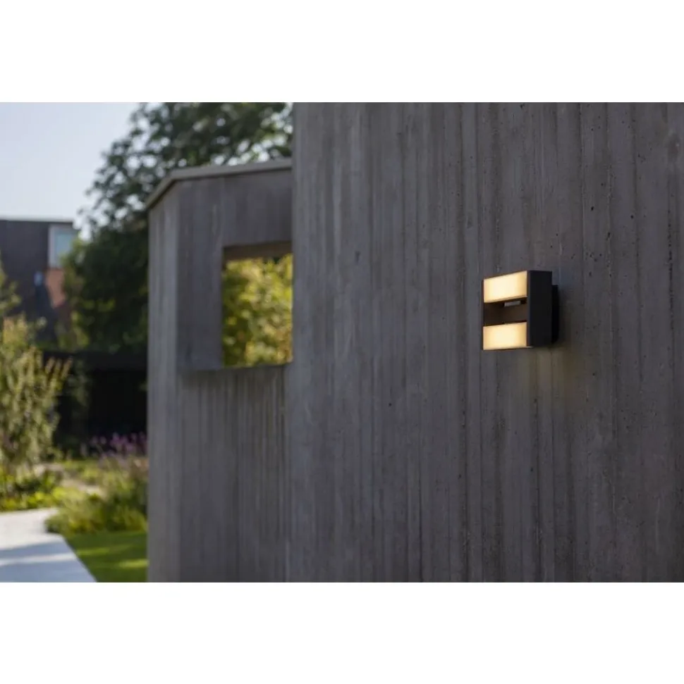 Lutec CONROY Wandlamp Donkergrijs LED 17,8W