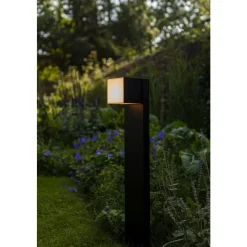 Lutec CUBA Tuinpaal Mat zwart LED 12,2W