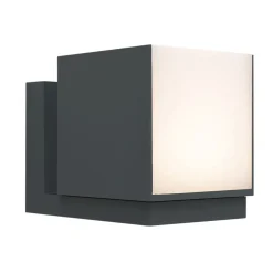 Lutec CUBA Wandlamp Donkergrijs LED 12,2W