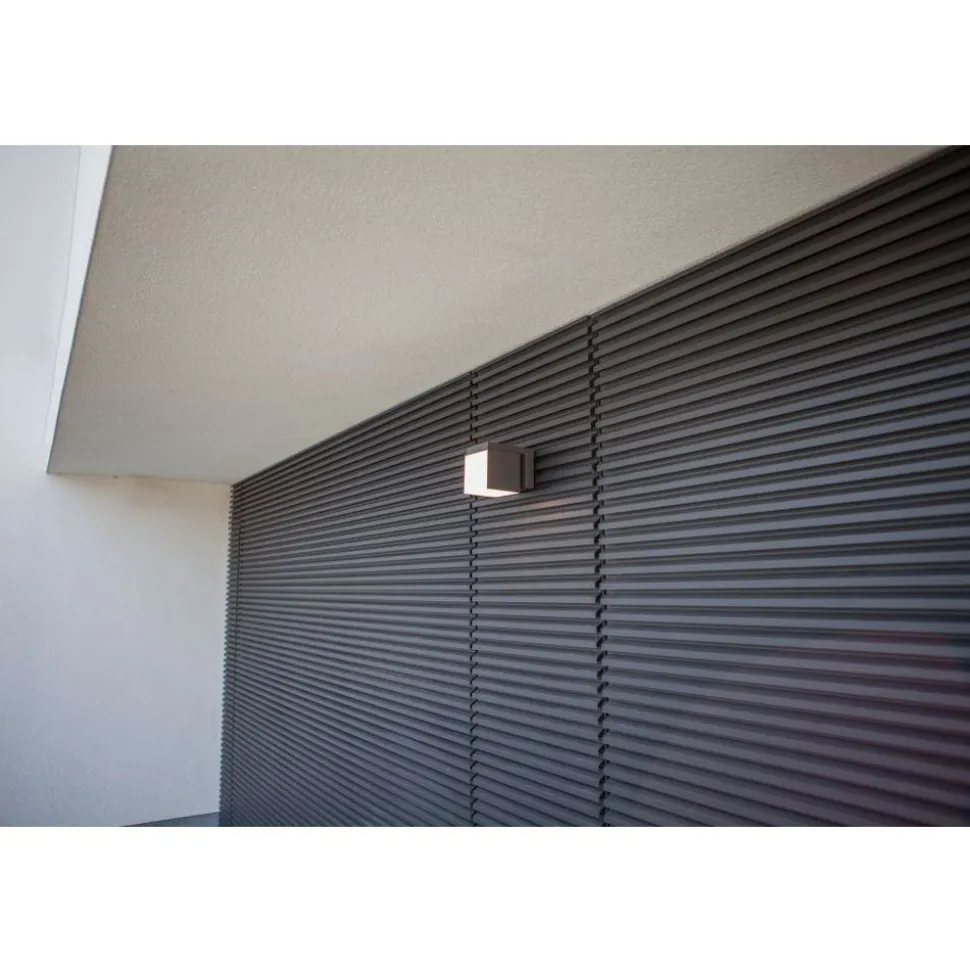 Lutec CUBA Wandlamp Donkergrijs LED 12,2W