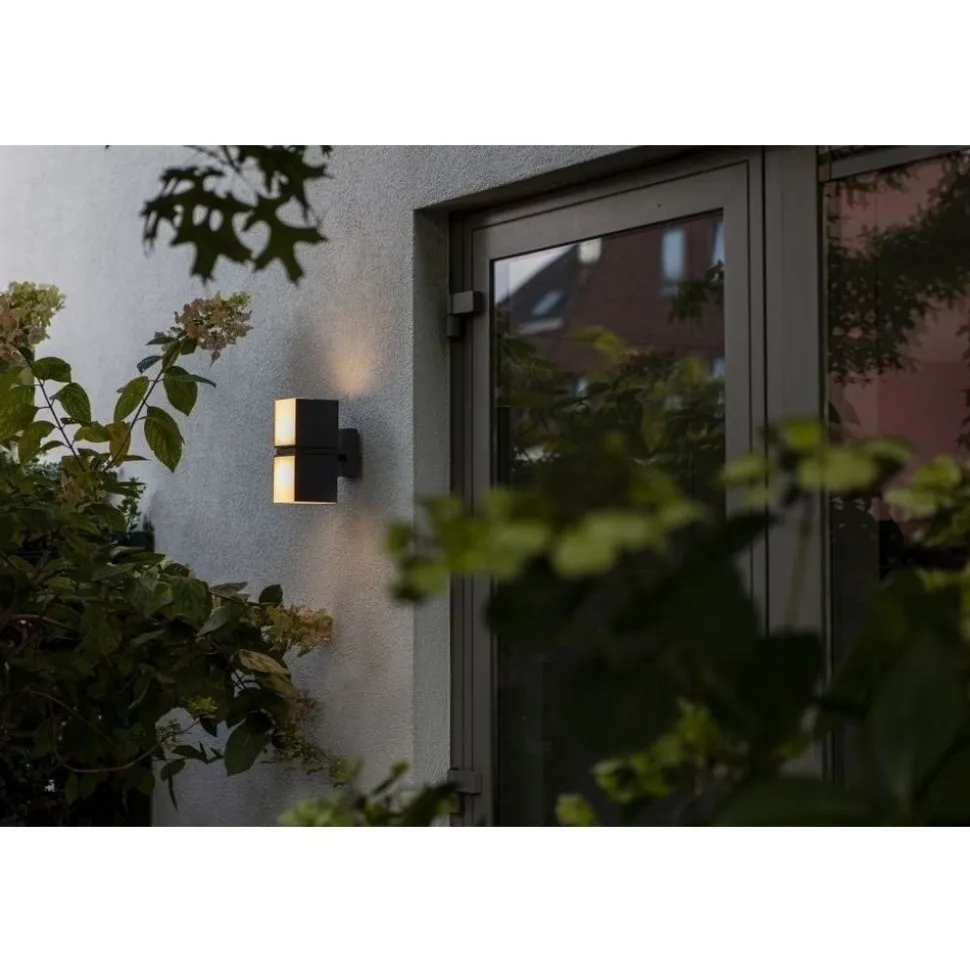 Lutec CUBA Wandlamp Mat zwart LED 24,4W