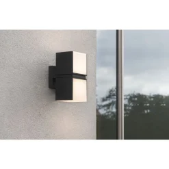 Lutec CUBA Wandlamp Mat zwart LED 24,4W