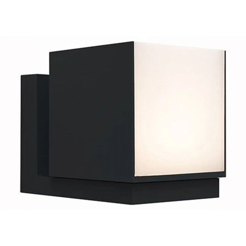 Lutec CUBA Wandlamp Mat zwart LED 12,2W