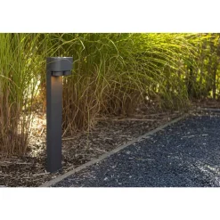 Lutec CYPRES Tuinpaal Donkergrijs  GU10 2*Max.7W