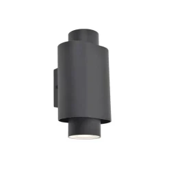 Lutec CYPRES Wandlamp Donkergrijs  GU10 2*Max.7W