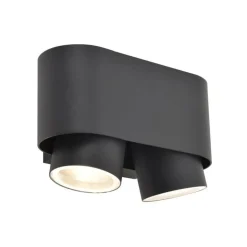 Lutec CYPRES Wandlamp Donkergrijs  GU10 2*Max.7W