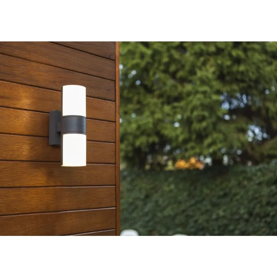 Lutec CYRA Wandlamp Donkergrijs LED 16,1W