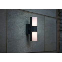 Lutec CYRA Wandlamp Donkergrijs LED 16,1W