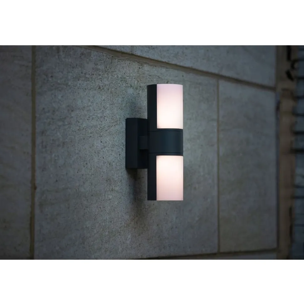 Lutec CYRA Wandlamp Donkergrijs LED 16,1W