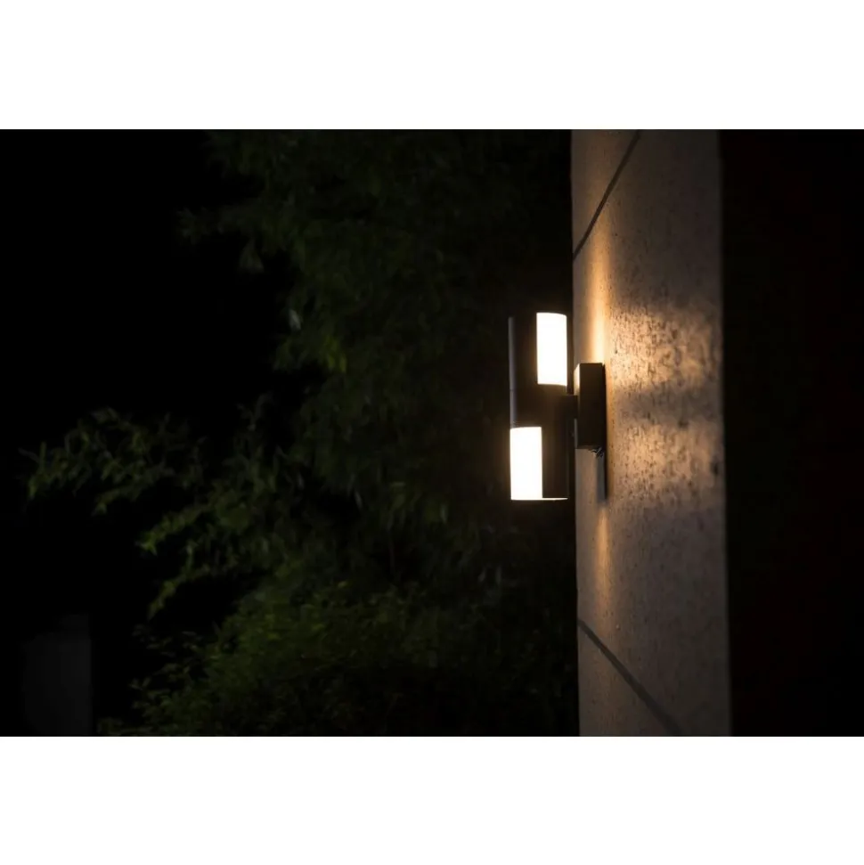 Lutec CYRA Wandlamp Donkergrijs LED 16,1W