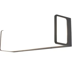 Lutec DOBLO Wandlamp groot Antraciet LED 34W